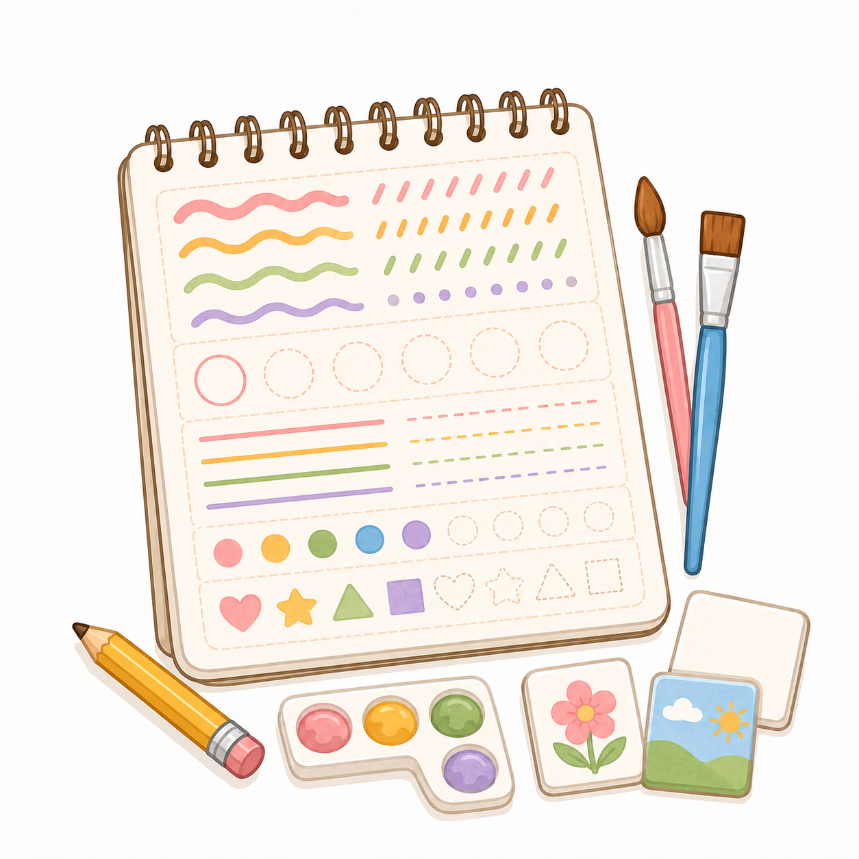 Mini Canvas Practice Sheets