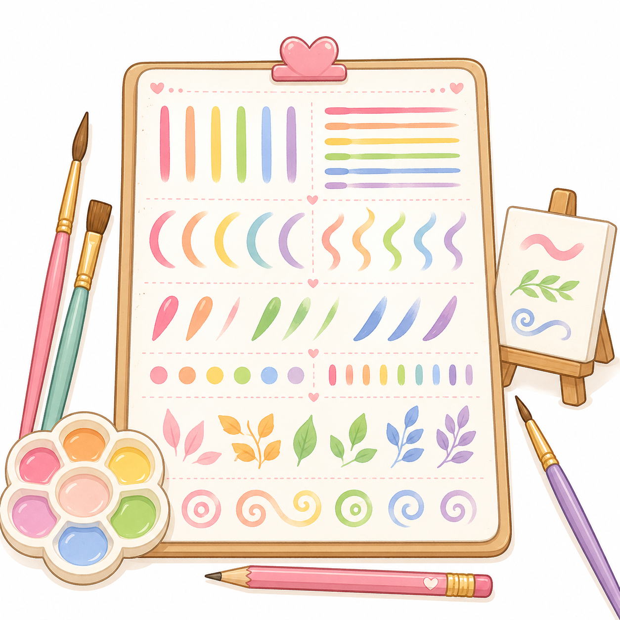 Beginner Brush Stroke Notes
