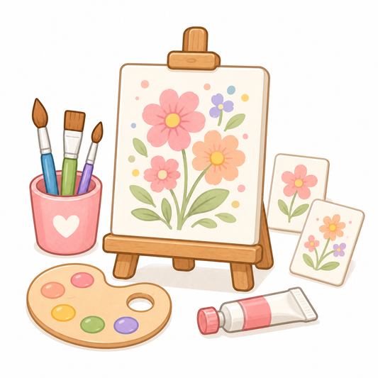 Floral Canvas Art Notes